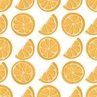 nahtloses Muster der orange Frucht.
