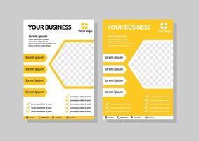 Business-Flyer-Vorlage im A4-Format. Broschüre für Unternehmen vektor