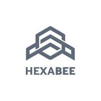 hexabee logotyp mall för din företagslogotyp vektor