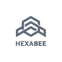 Hexabee-Logo-Vorlage für Ihr Firmenlogo vektor