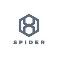 Spinnenlogoschablone für Ihr Firmenlogo vektor