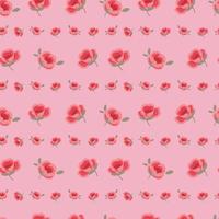 elegantes süßes vertikales gestreiftes Rosenmuster mit Punkten auf Rosa. Jahrgang nahtlose Muster wiederholen. schöne weibliche Textur für Tapeten, Textilien, Druck, Geschenkpapier. vektor