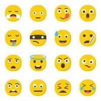 känslor emojis koncept vektor