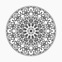 cirkulärt mönster i form av mandala med blomma för henna mandala tatuering dekoration vektor