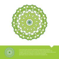 cirkulär blommig mandala målarbok gratis vektorillustration vektor