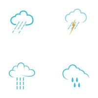 regndroppar ikon logotyp vektor illustration design