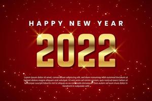 gott nytt år 2022 bakgrund vektor