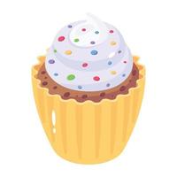 cupcake och sött vektor