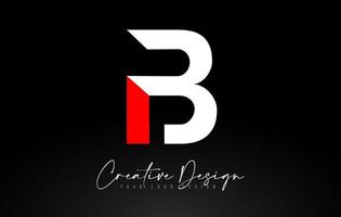 b-Brief-Icon-Design mit kreativem, modernem Look und blaugrünem Hintergrund. vektor