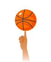 Basketball-Fähigkeiten-Nahaufnahme-Illustration vektor