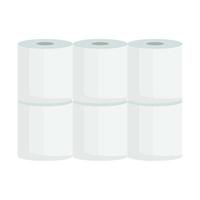 Set Toilettenpapier isolierte Symbole vektor