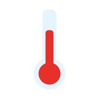 termometer temperaturmätning isolerad ikon vektor