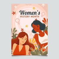 Poster zum Tag der Frauengeschichte vektor