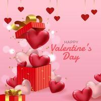 Valentinstag Geschenkbox mit viel Herz