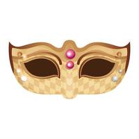 elegante mask fantasie isolierte ikone vektor