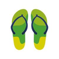 Flip-Flops paar isoliertes Symbol vektor