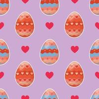 Ostern buntes Osterei nahtloser Vektor