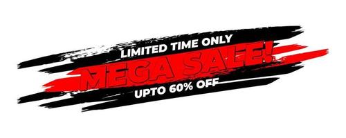 Mega Sale Angebot Banner Design vektor