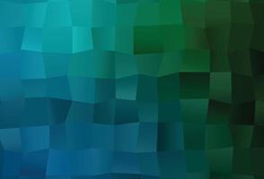 dunkelblaue, grüne Vektor abstrakte polygonale Abdeckung.