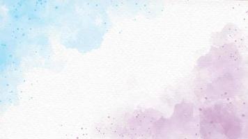 blaues und violettes Regenbogenpastelleinhorn girly Aquarell auf abstraktem Papierhintergrund vektor