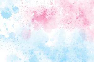 2 Töne blauer und rosa Aquarell-Wash-Splash-Hintergrund vektor