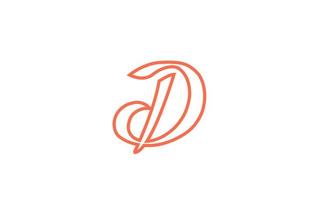d alfabetet bokstaven logotyp ikon. kreativ design för företag och företag vektor