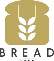 Brot Logo Vorlage Laib Weizenskizze vektor