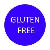 glutenfreies Symbol auf weißem Hintergrund vektor