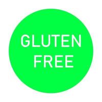 glutenfreies Symbol auf weißem Hintergrund vektor