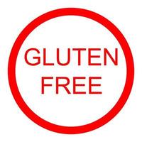 glutenfreies Symbol auf weißem Hintergrund vektor