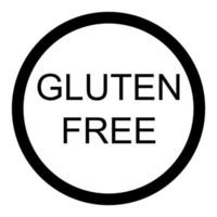 glutenfreies Symbol auf weißem Hintergrund vektor