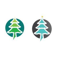 Weihnachtslogo und Symbolillustrationsbildikonenvektordesign und -symbol vektor