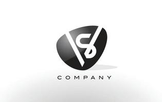 sv logotyp. brev design vektor. vektor