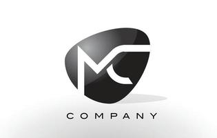 mc logotyp. brev design vektor. vektor