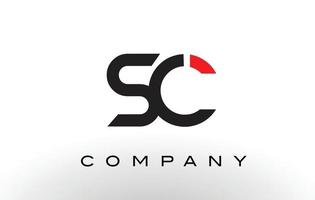 sc-Logo. Brief-Design-Vektor. vektor