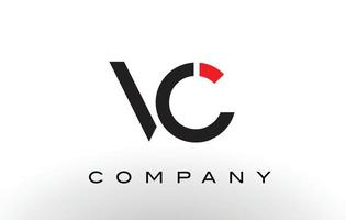 vc-Logo. Brief-Design-Vektor. vektor