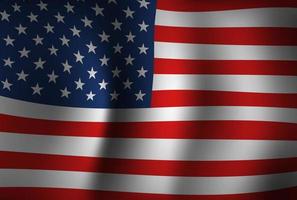 Vereinigte Staaten Flagge Hintergrund Vektor 3d uns Amerika