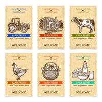 Farm-Tags-Banner vektor