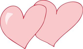 hjärta kontur hand ritning med en borste bakgrund. kärlek mönster, vykort, hjärta abstrakt bakgrund. vektor av hjärtan med alla hjärtans dag 14 februari. bakgrund för inbjudningar och scrapbookin
