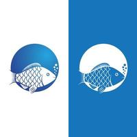 Fisch-Logo-Vorlage. kreativer Vektor