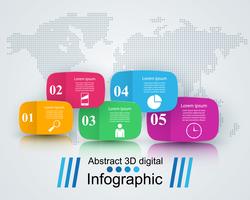 Geschäft Infographics-Origamiart Vektorillustration. vektor