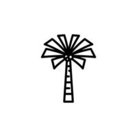 Palme, Kokosnuss, Baum, Insel, Strandsymbol, Vektor, Illustration, Logo-Vorlage. für viele Zwecke geeignet. vektor