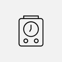 Alarm, Timer-Symbol, Vektor, Illustration, Logo-Vorlage. für viele Zwecke geeignet. vektor