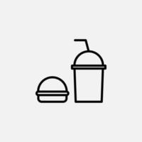 restaurang, mat, kök linje ikon, vektor, illustration, logotyp mall. lämplig för många ändamål vektor