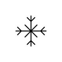 Winter, Schneefall, Schnee, Schneeflockensymbol, Vektor, Illustration, Logo-Vorlage. für viele Zwecke geeignet. vektor