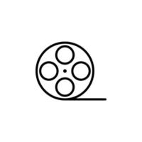 Liniensymbol, Vektor, Illustration, Logo-Vorlage. für viele Zwecke geeignet. Video, Play, Film, Player vektor