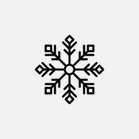 Winter, Schneefall, Schnee, Schneeflockensymbol, Vektor, Illustration, Logo-Vorlage. für viele Zwecke geeignet. vektor