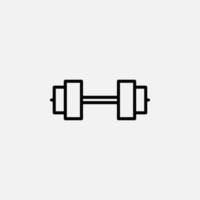 Fitnessstudio, Fitness, Gewichtsliniensymbol, Vektor, Illustration, Logo-Vorlage. für viele Zwecke geeignet. vektor