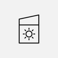 Sonnencreme, Sonnencreme, Lotion, Sommersymbol, Vektor, Illustration, Logo-Vorlage. für viele Zwecke geeignet. vektor