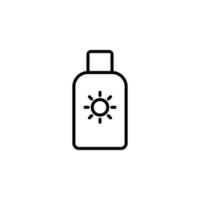 Sonnencreme, Sonnencreme, Lotion, Sommersymbol, Vektor, Illustration, Logo-Vorlage. für viele Zwecke geeignet. vektor